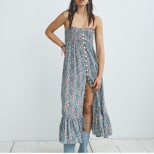 NWT FREE PEOPLE Molly Jo midi dress in Blossom Combo